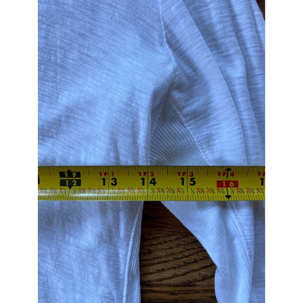 Standard JAMES PERSE White Cotton Button Down Shirt Top   Women's Size 2 Medium - Picture 8 of 10